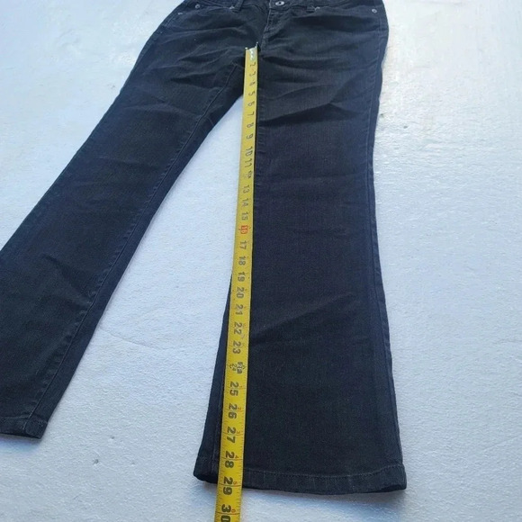 APT 9 Bootcut Low Rise Stretch Denim Jeans Women's Dark Wash Black Petite 6P - Picture 8 of 10
